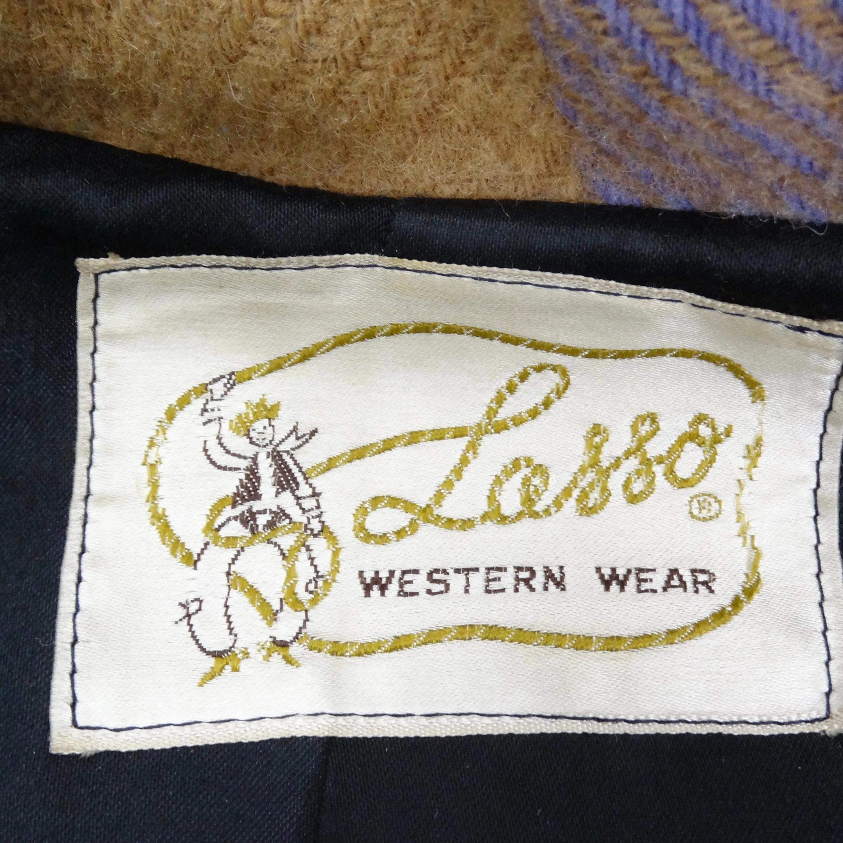 1970s Western Plaid Wool Blazer