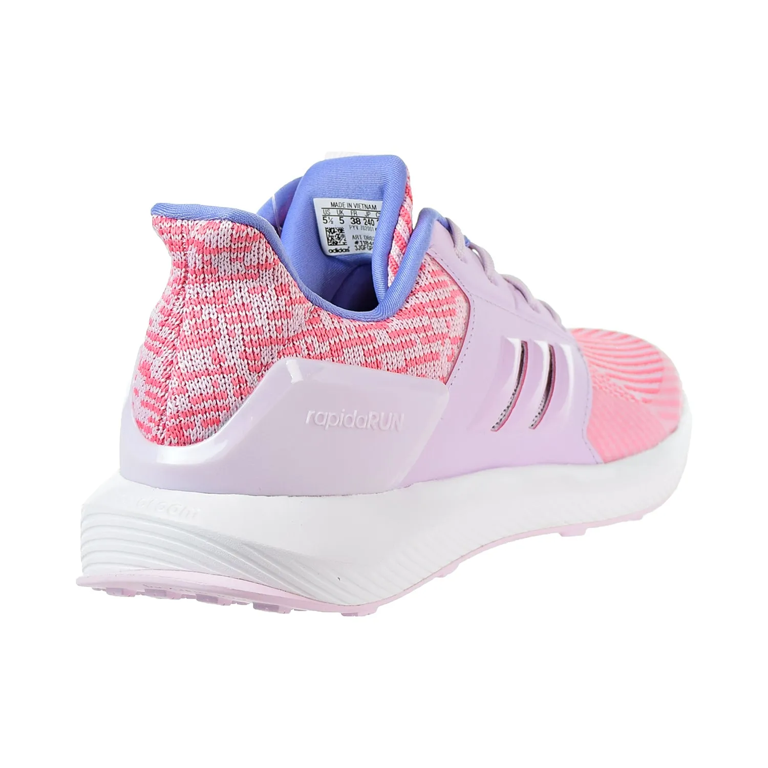 Adidas RapidaRun Knit Big Kids' Shoes Aero Pink/Aero Pink/White