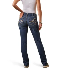Ariat Womens REAL Mid Rise Straight Leg Everlee Jeans