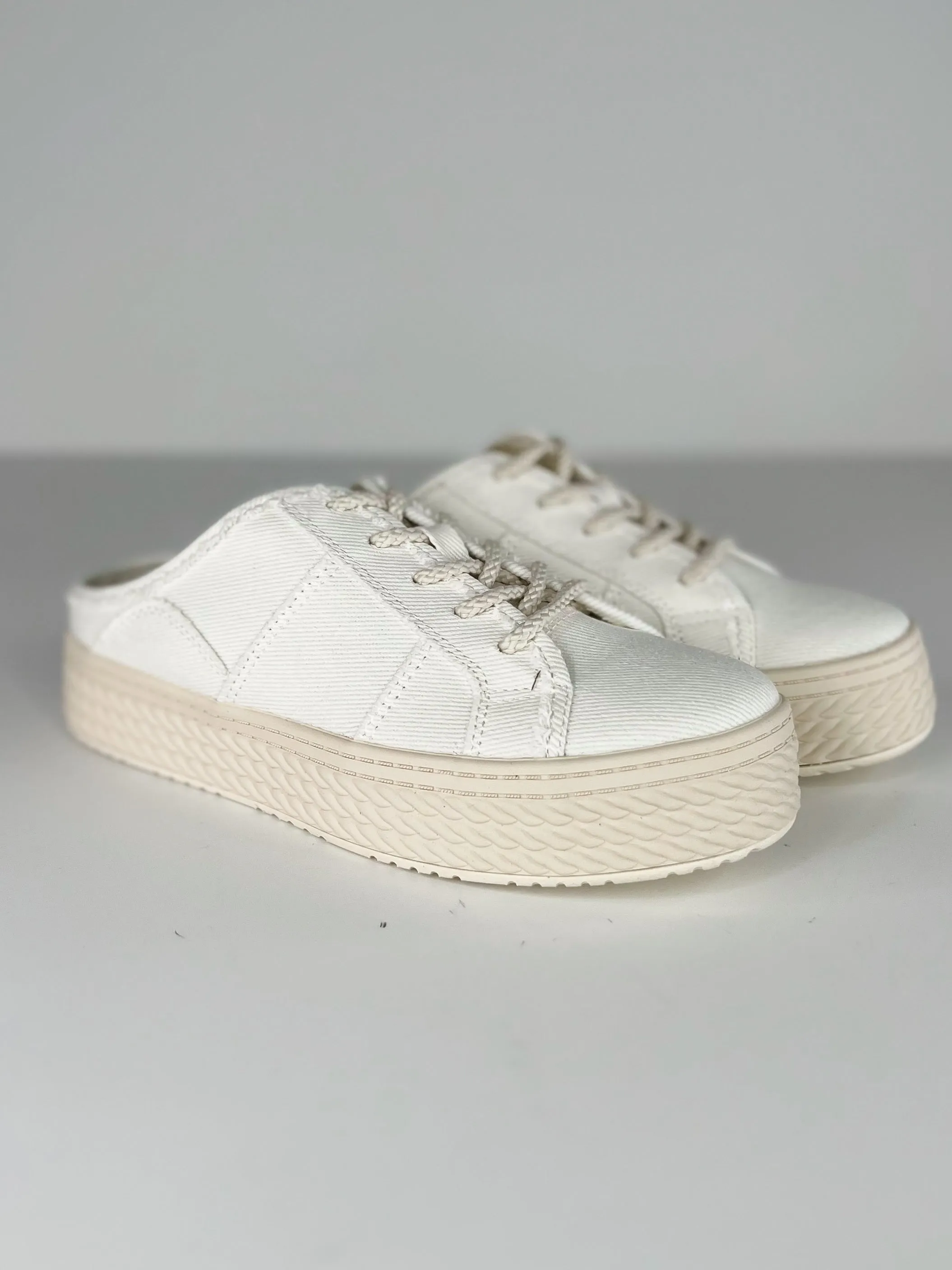 Blowfish Walking on Out White Slip On Sneakers