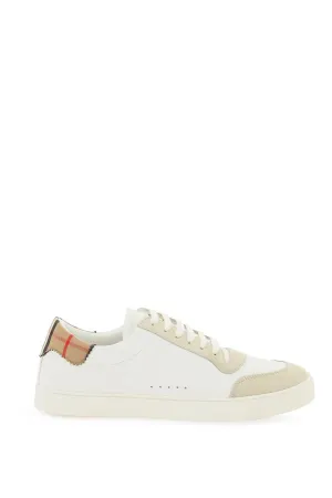 Burberry low-top leather sneakers