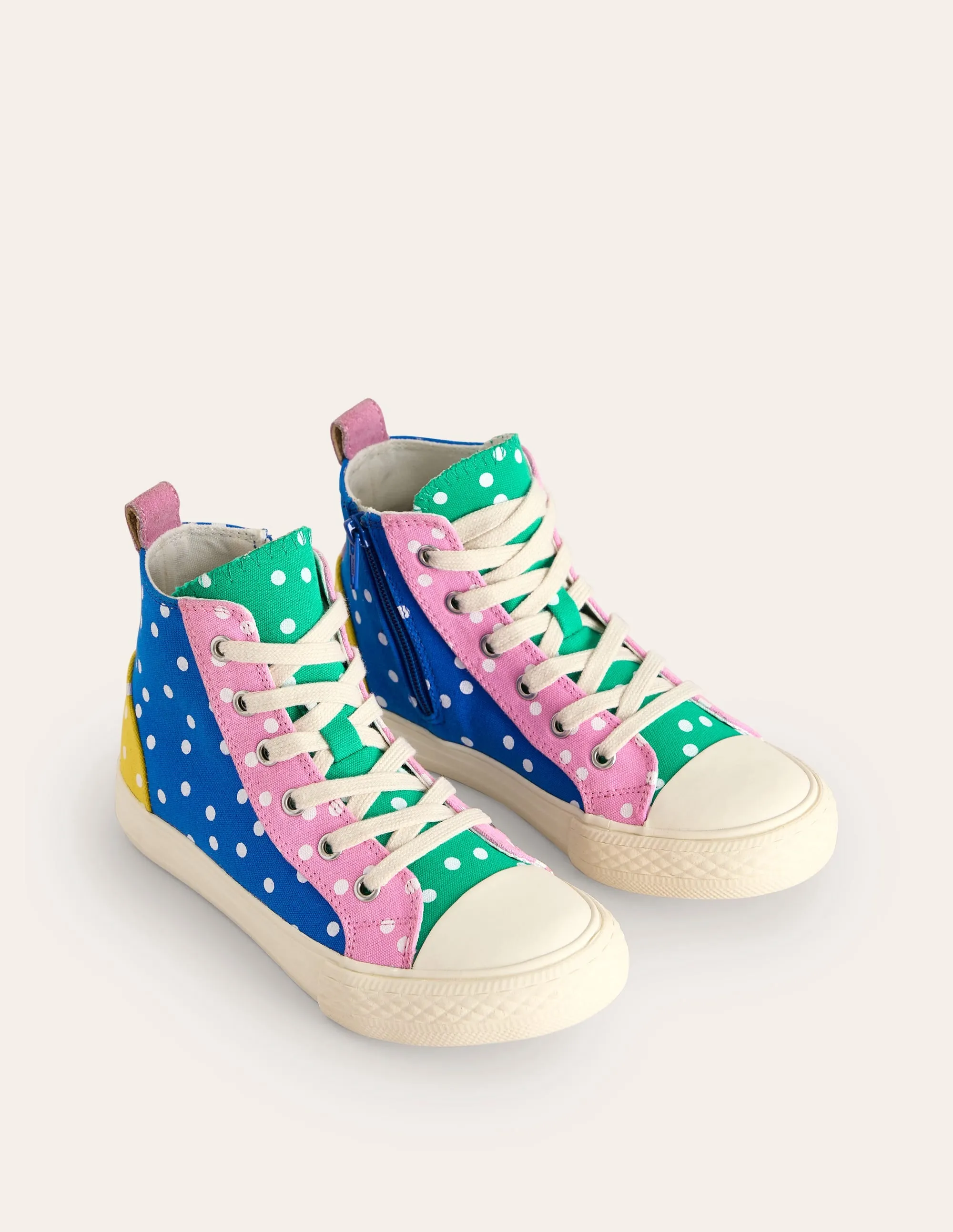 Canvas High Tops-Multi Spots