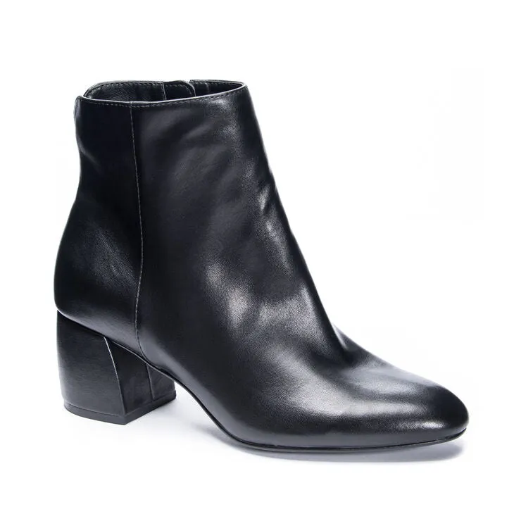 Chinese Laundry - Davinna - 60s Style Vegan Ankle Boots - Black