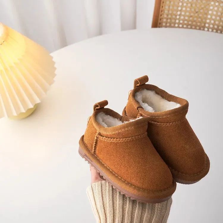 Cozy Toddler Winter Boots with Bow Accent