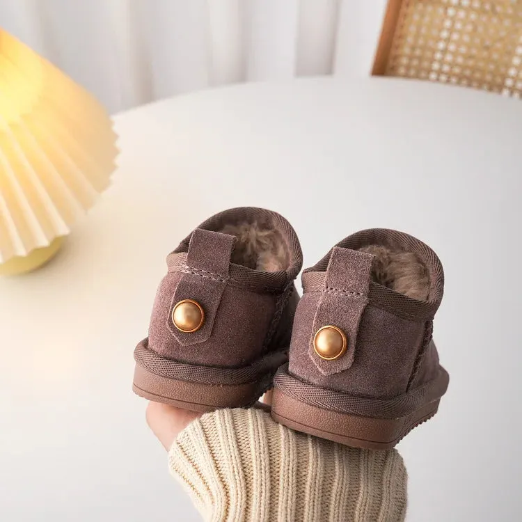 Cozy Toddler Winter Boots with Bow Accent