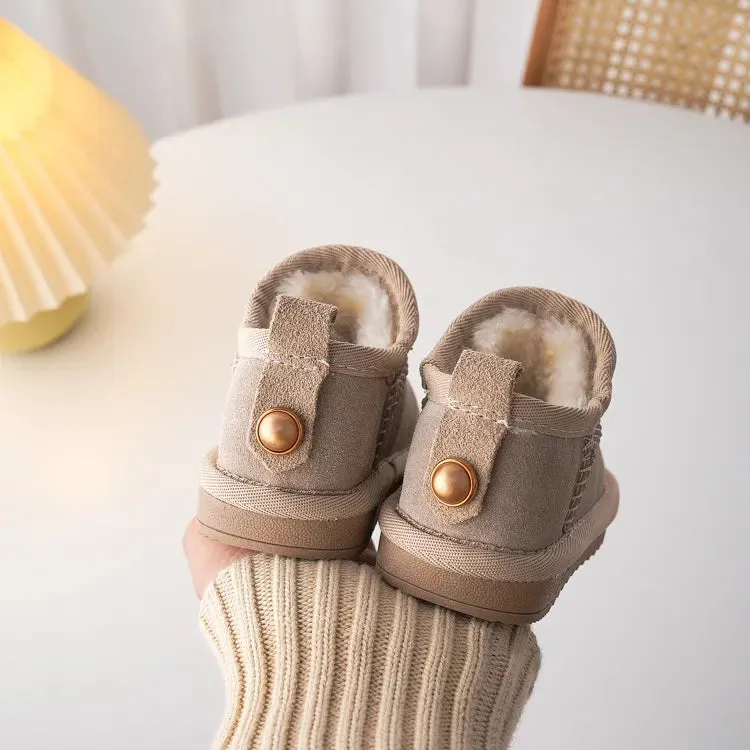 Cozy Toddler Winter Boots with Bow Accent