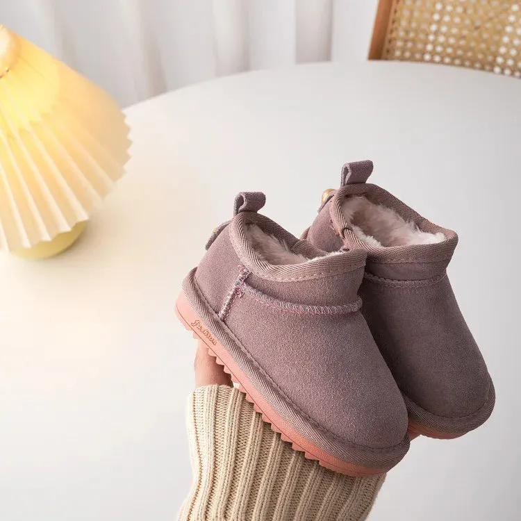 Cozy Toddler Winter Boots with Bow Accent