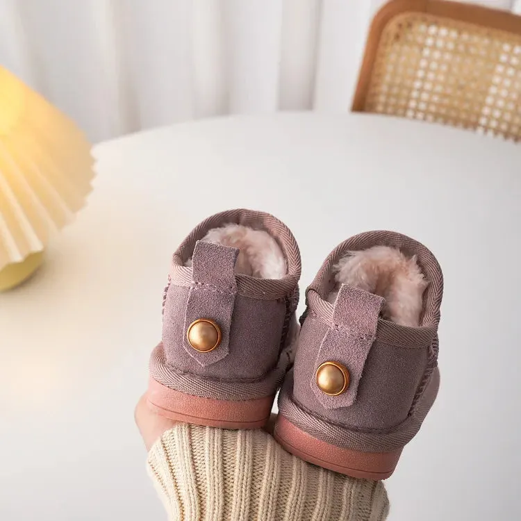 Cozy Toddler Winter Boots with Bow Accent