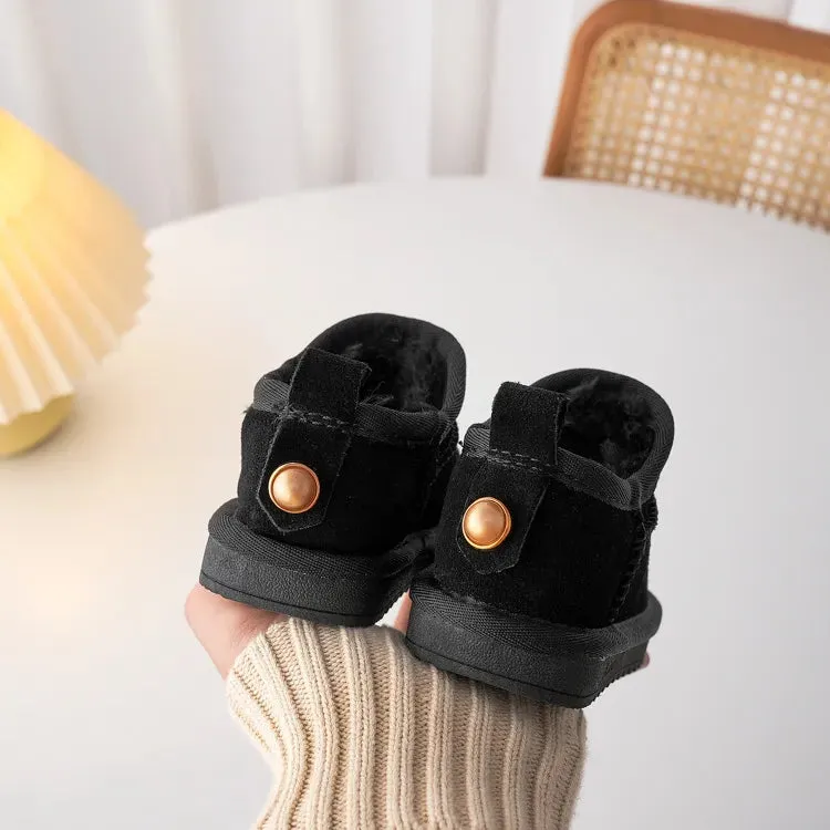 Cozy Toddler Winter Boots with Bow Accent