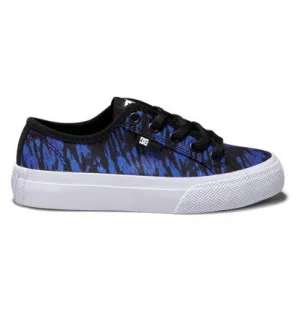 DC Manual Sneakers in Black/Royal Print: Size 10 to 7