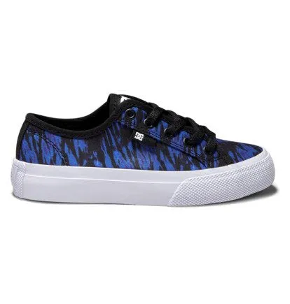 DC Manual Sneakers in Black/Royal Print: Size 10 to 7