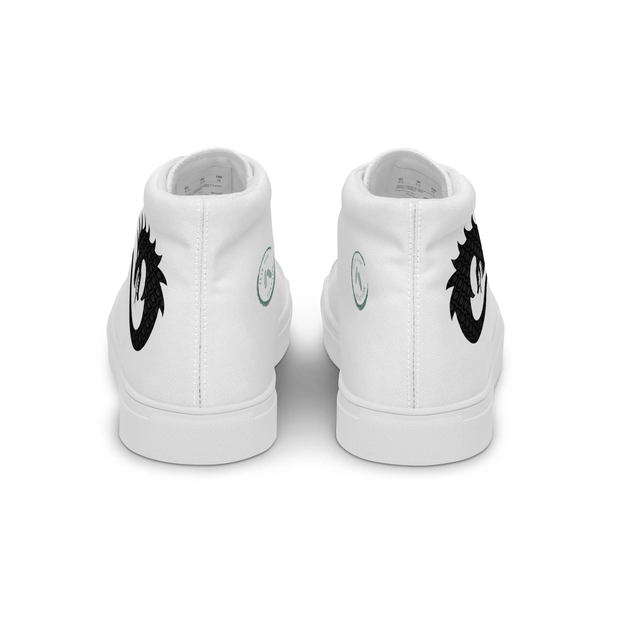 Dragon Twirl - Men’s high top canvas shoes