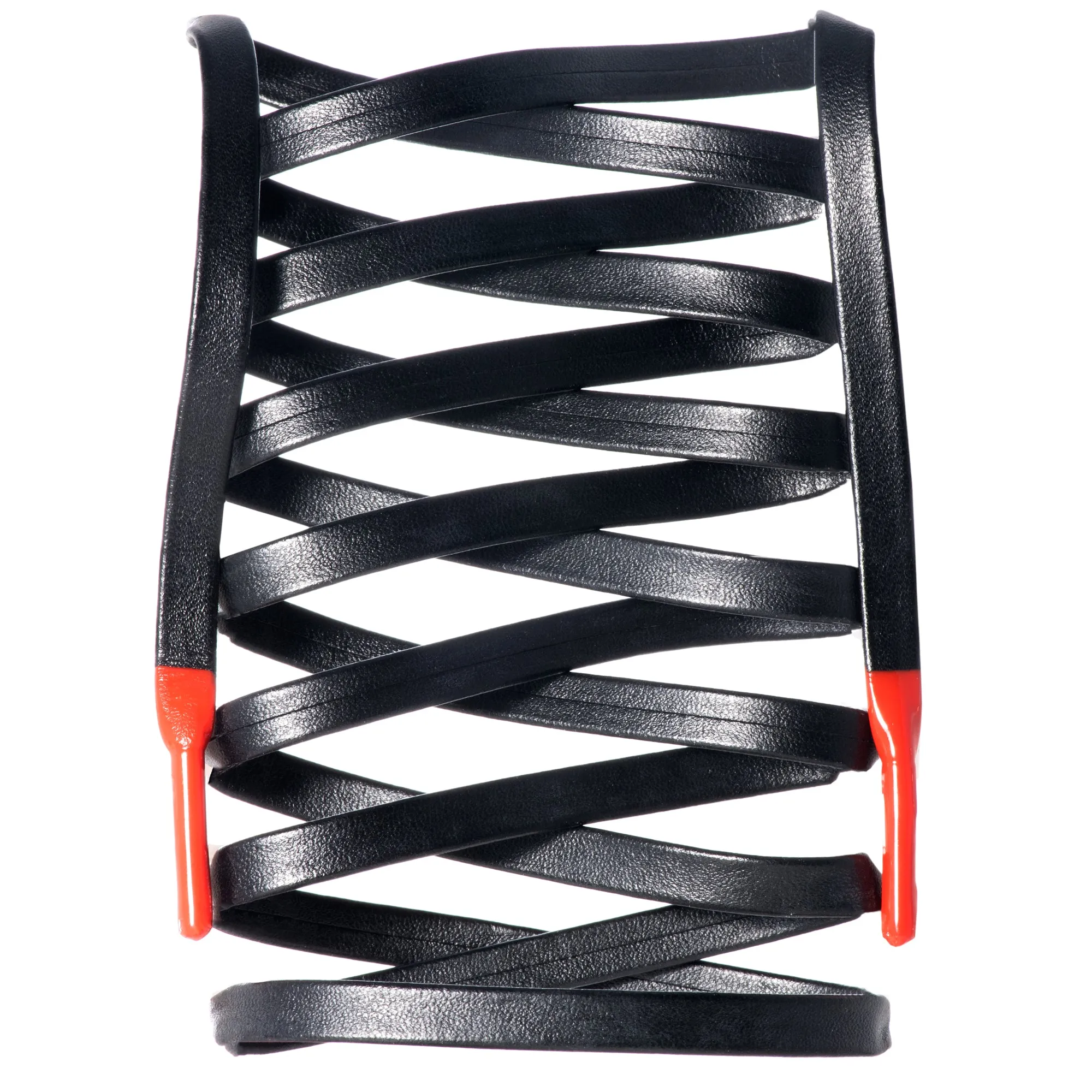 Flat Synthetic Leather Shoelaces w/ Silicone