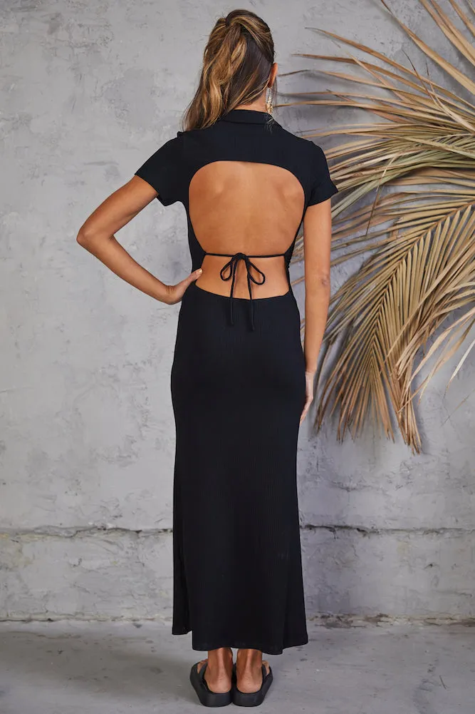 Going Slow Maxi Dress Black