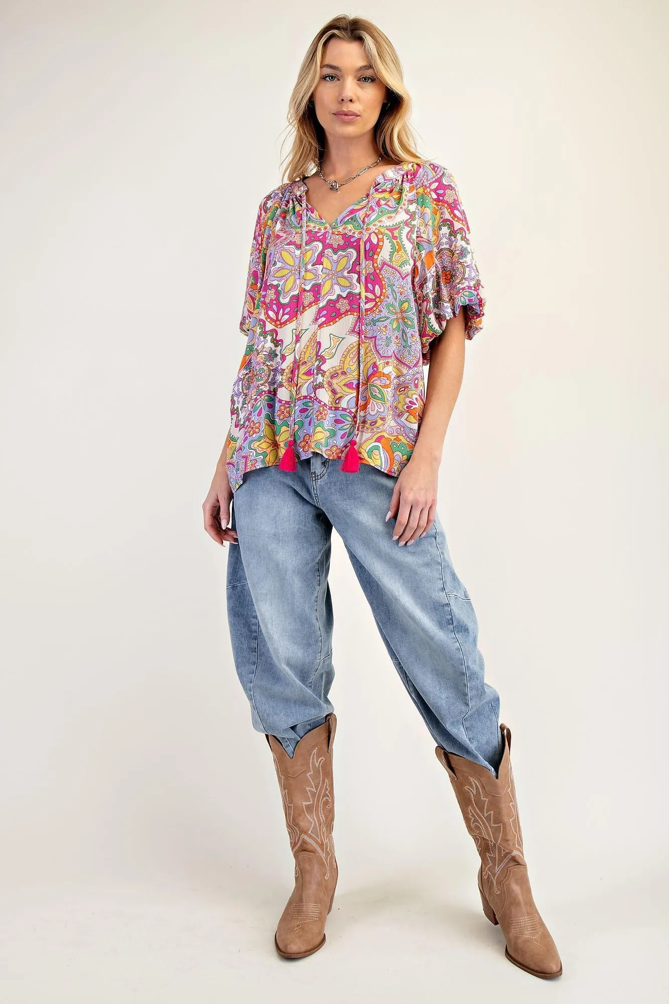 Grape Mist Rayon Tassel Top