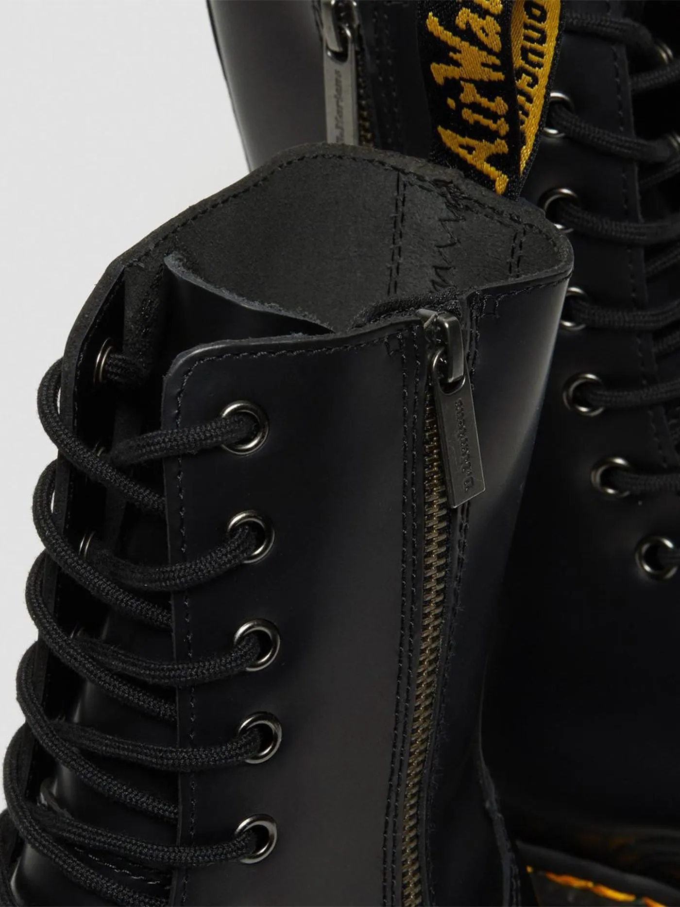 Jadon Hi Polished Smooth Black Boots