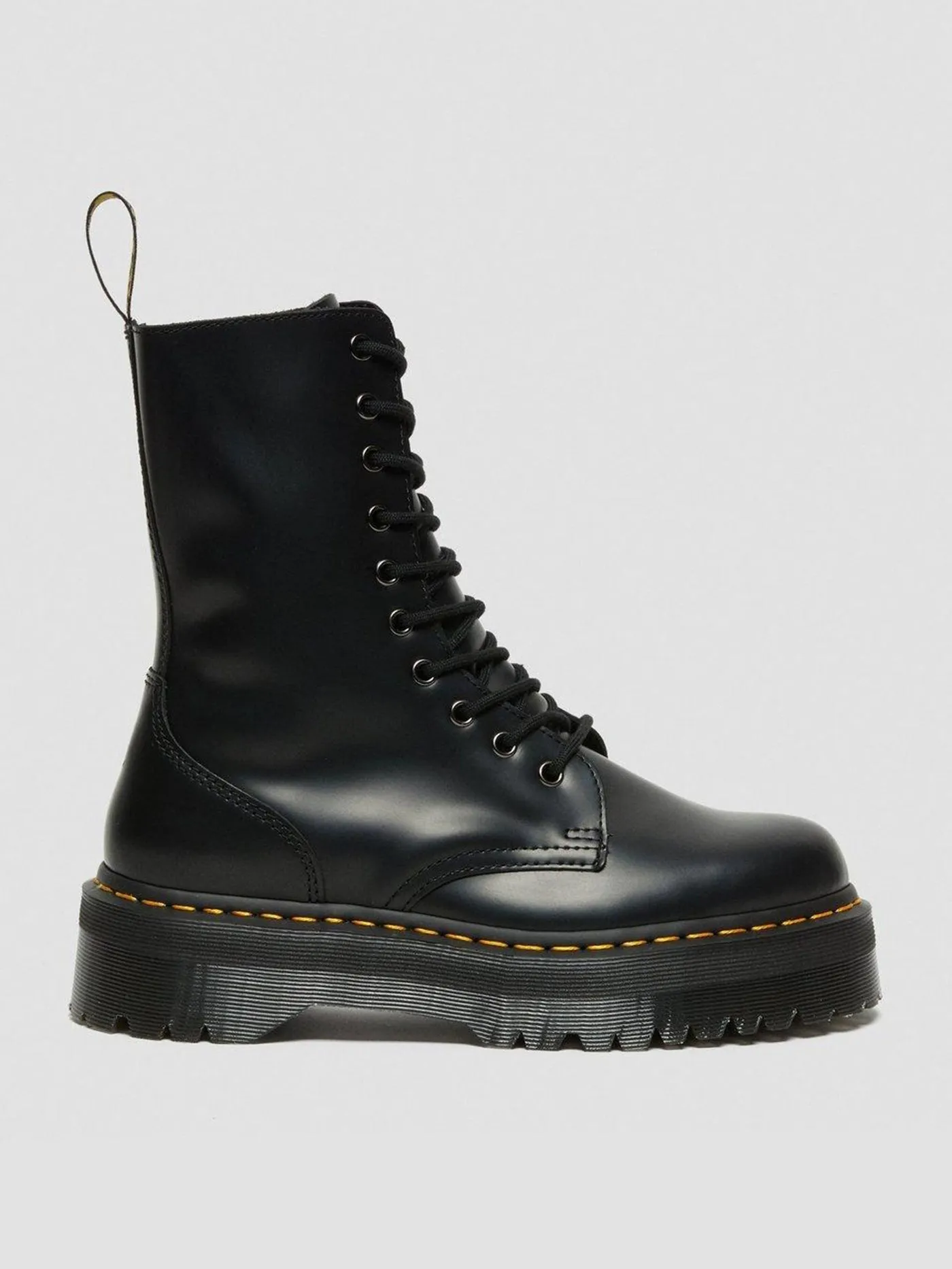 Jadon Hi Polished Smooth Black Boots