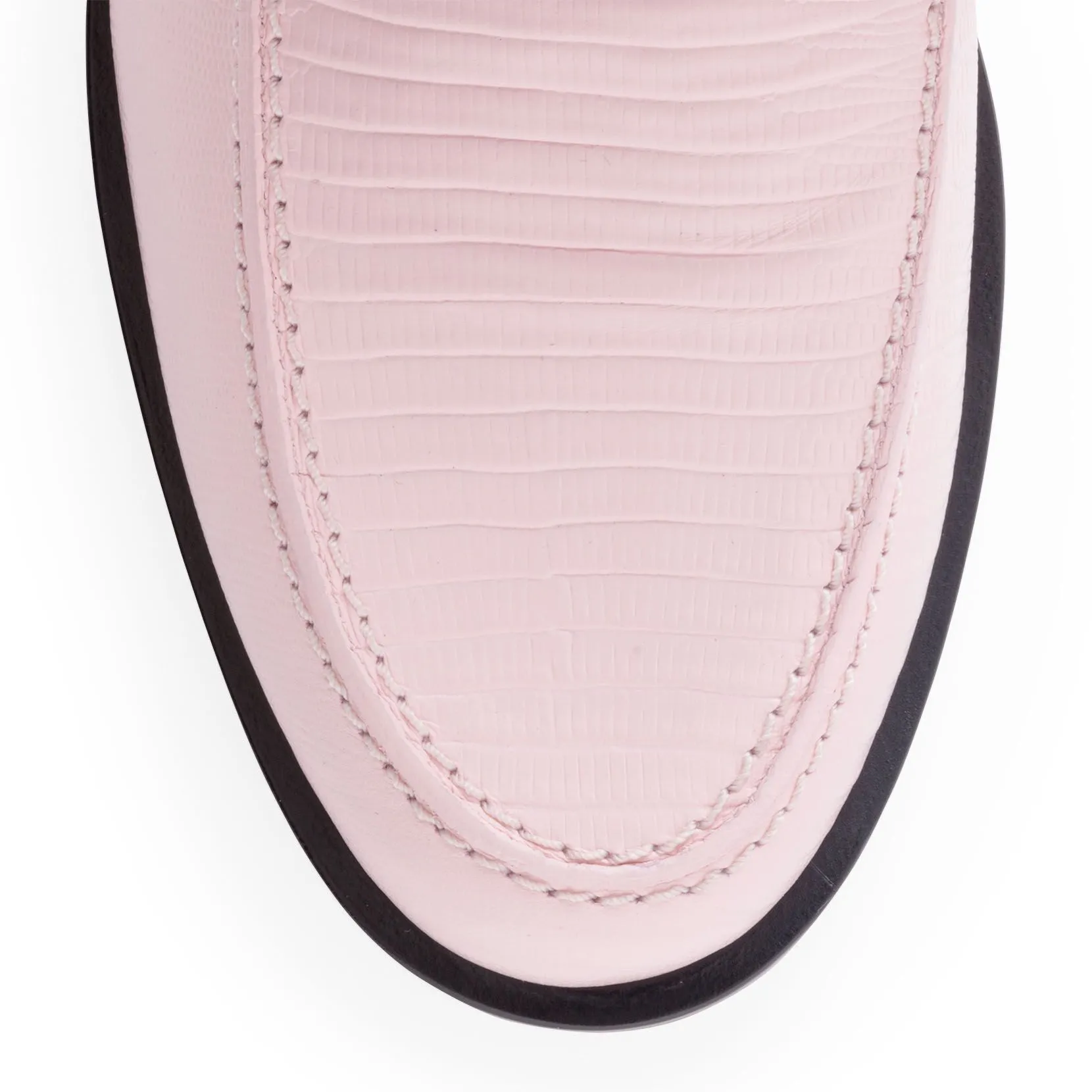 Light pink chain loafers