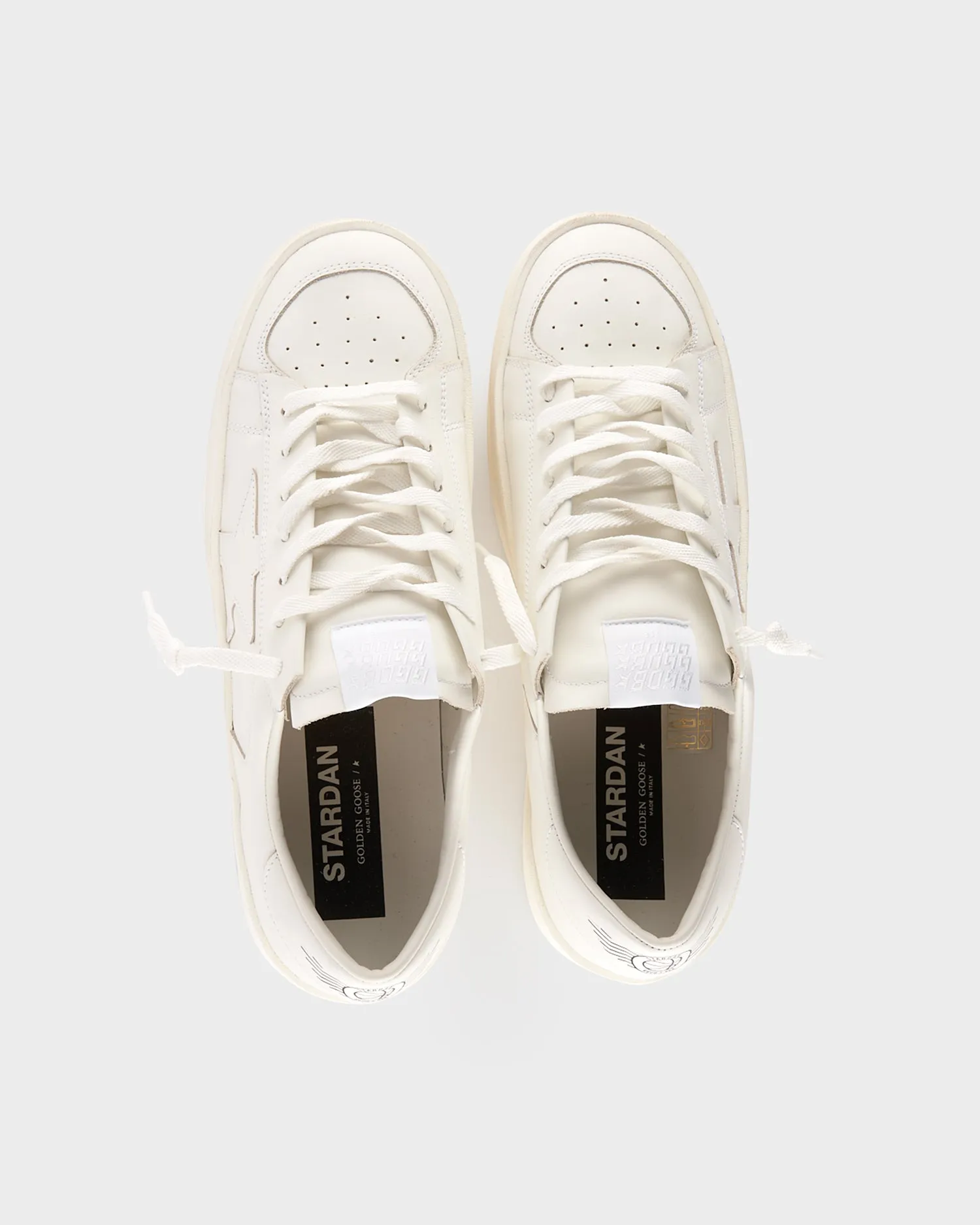 Optic White Stardan Leather Sneakers