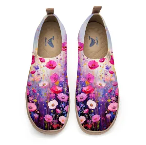 Pink And Purple Wildflowers Women's Shoes