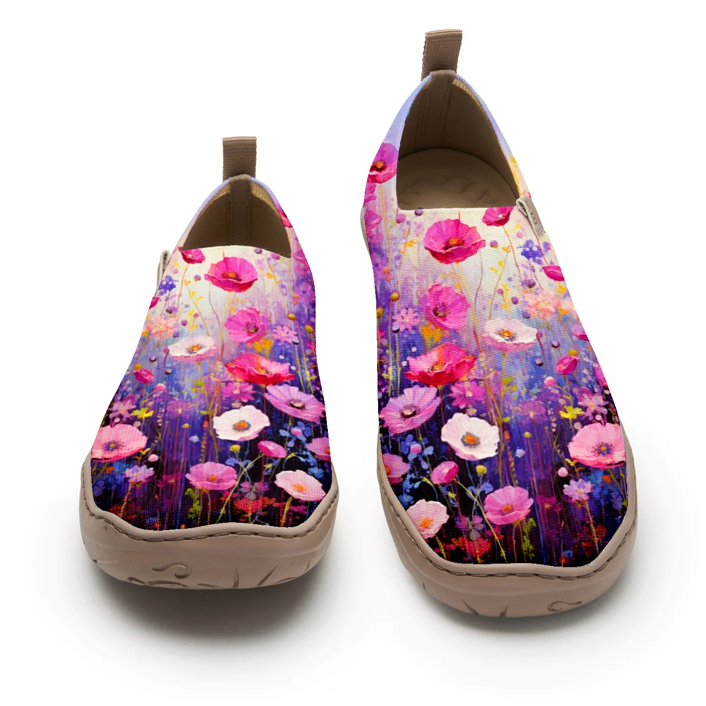 Pink And Purple Wildflowers Women's Shoes