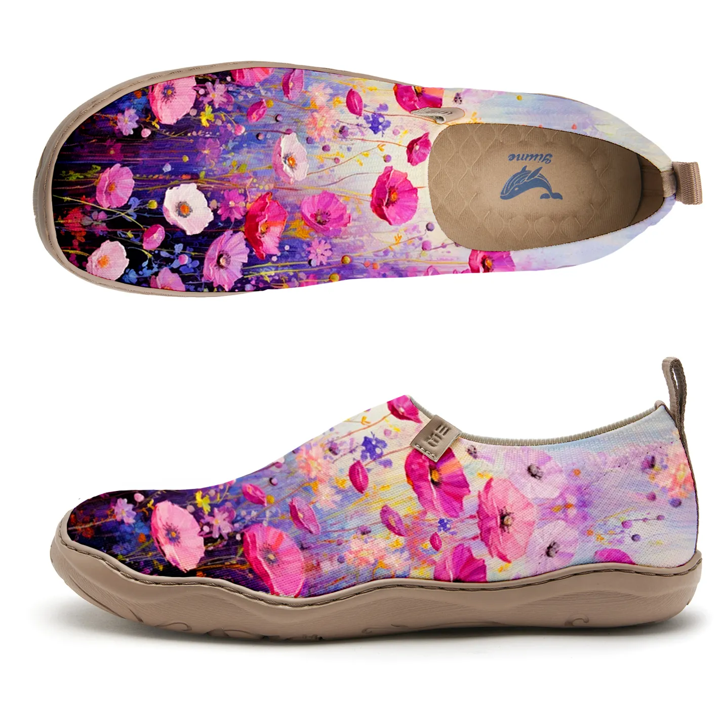 Pink And Purple Wildflowers Women's Shoes