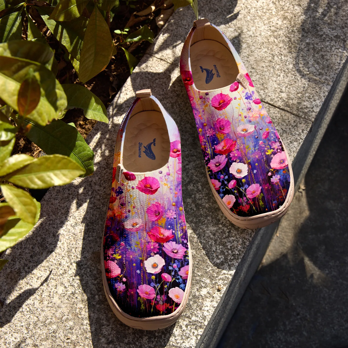 Pink And Purple Wildflowers Women's Shoes