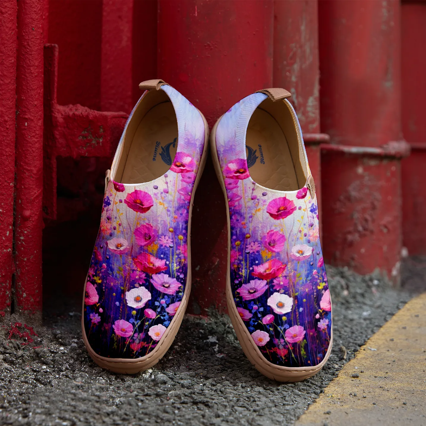 Pink And Purple Wildflowers Women's Shoes