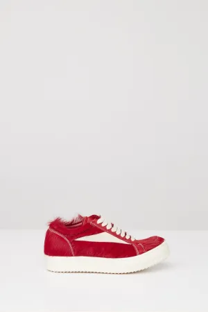 Rick Owens Vintage Sneaks in Cardinal Red