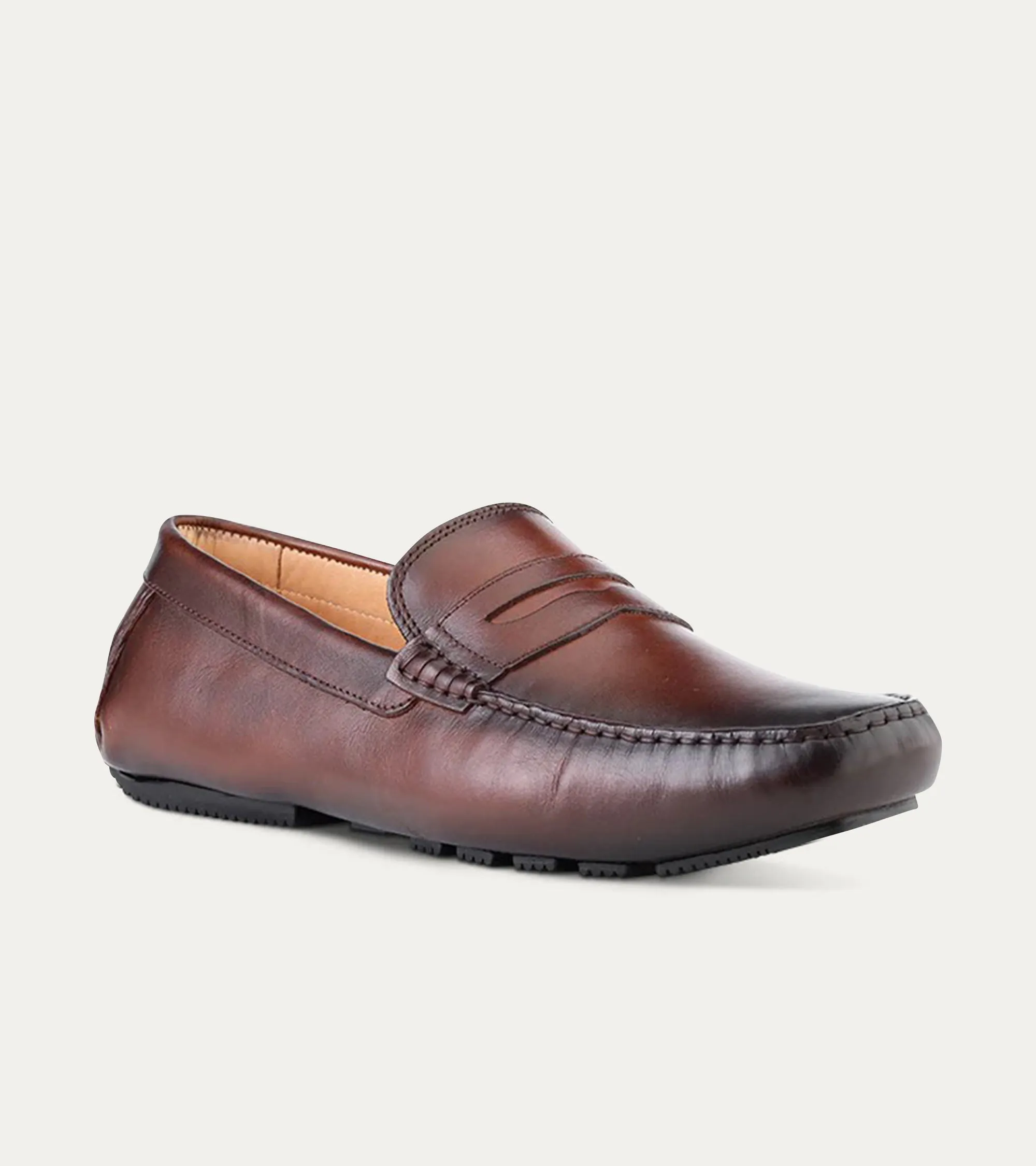 Santi Moccasin In Cognac Antique
