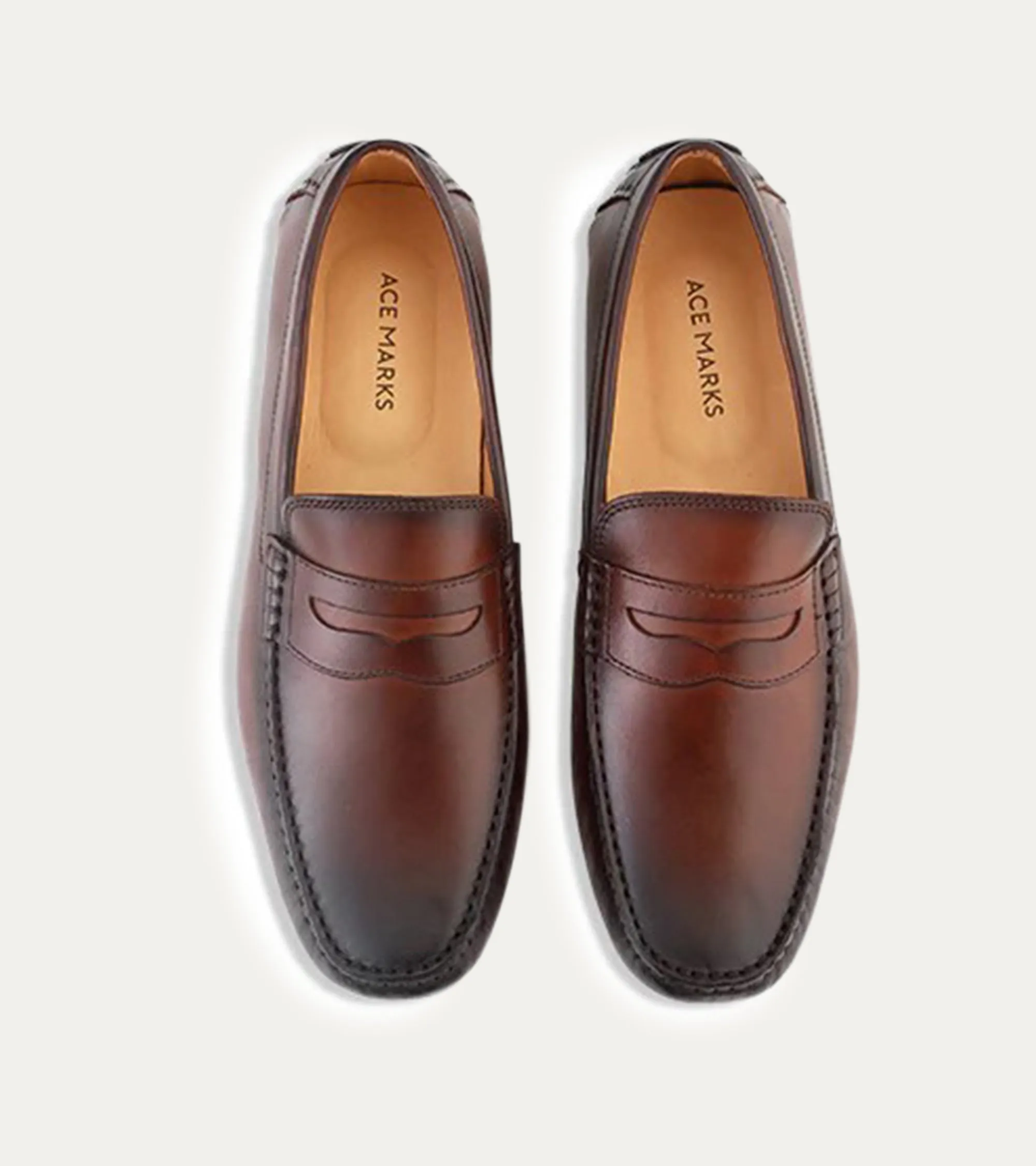Santi Moccasin In Cognac Antique