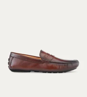 Santi Moccasin In Cognac Antique