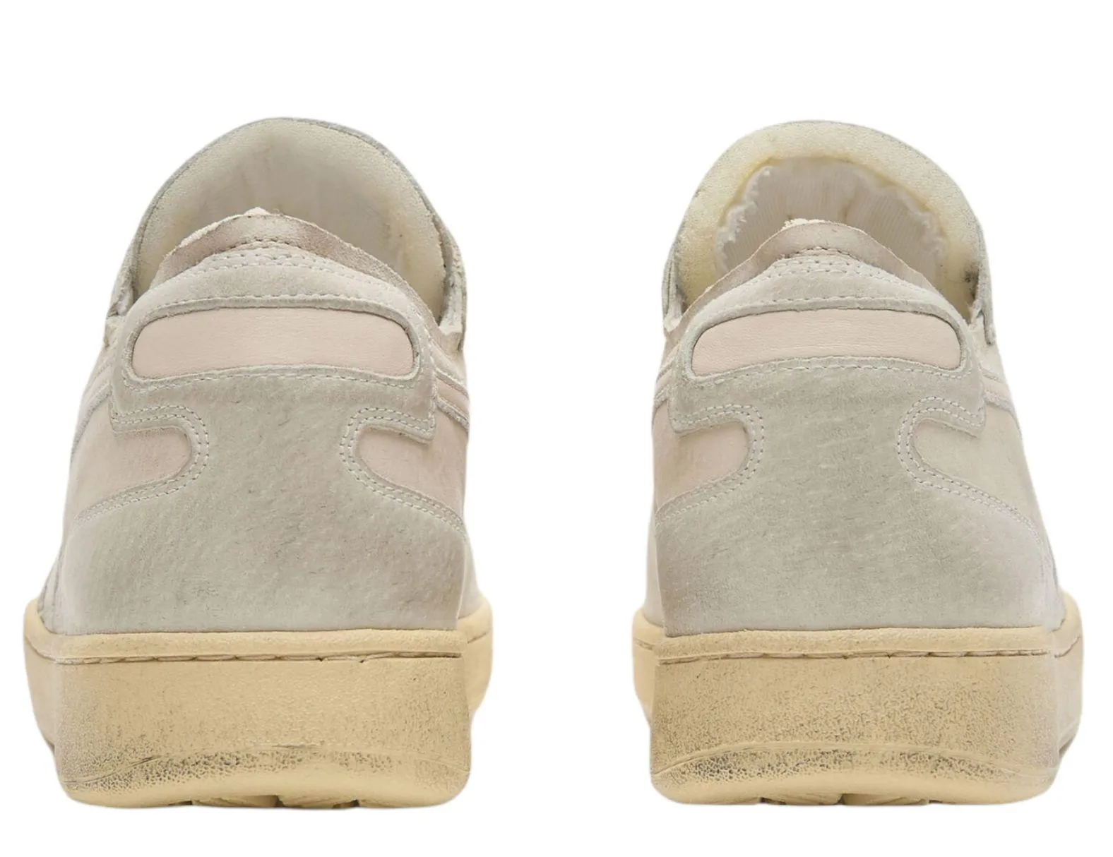 Scarpe MI Basket Row Cut Pigskin Used Beige Olio di Mandorla Donna