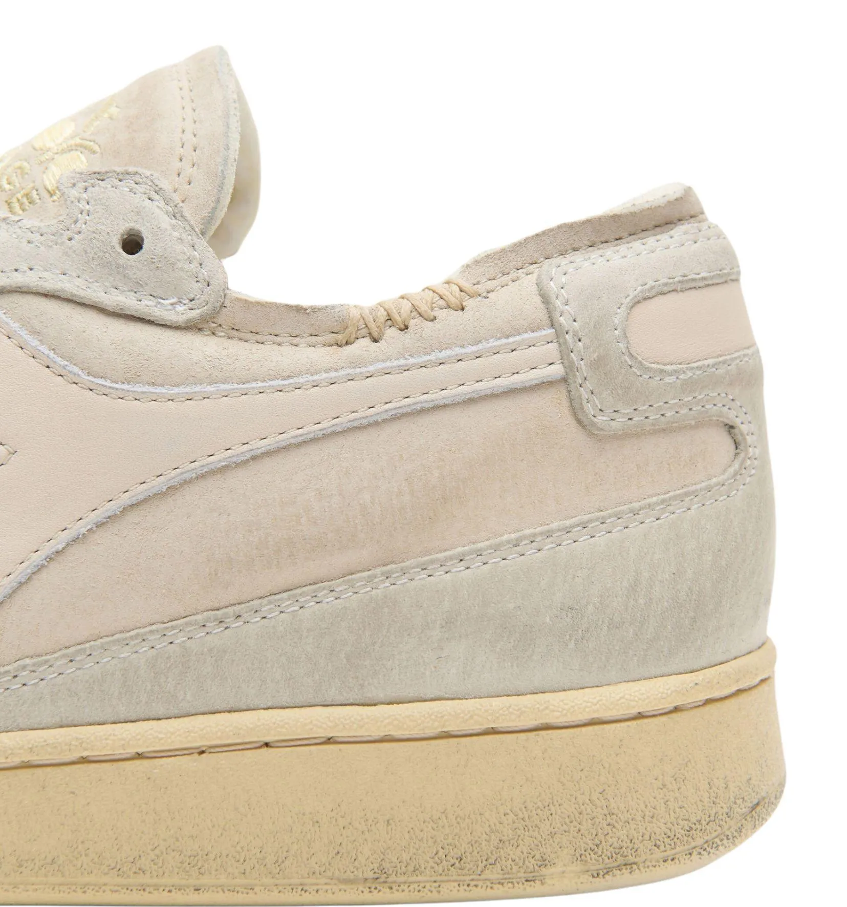 Scarpe MI Basket Row Cut Pigskin Used Beige Olio di Mandorla Donna