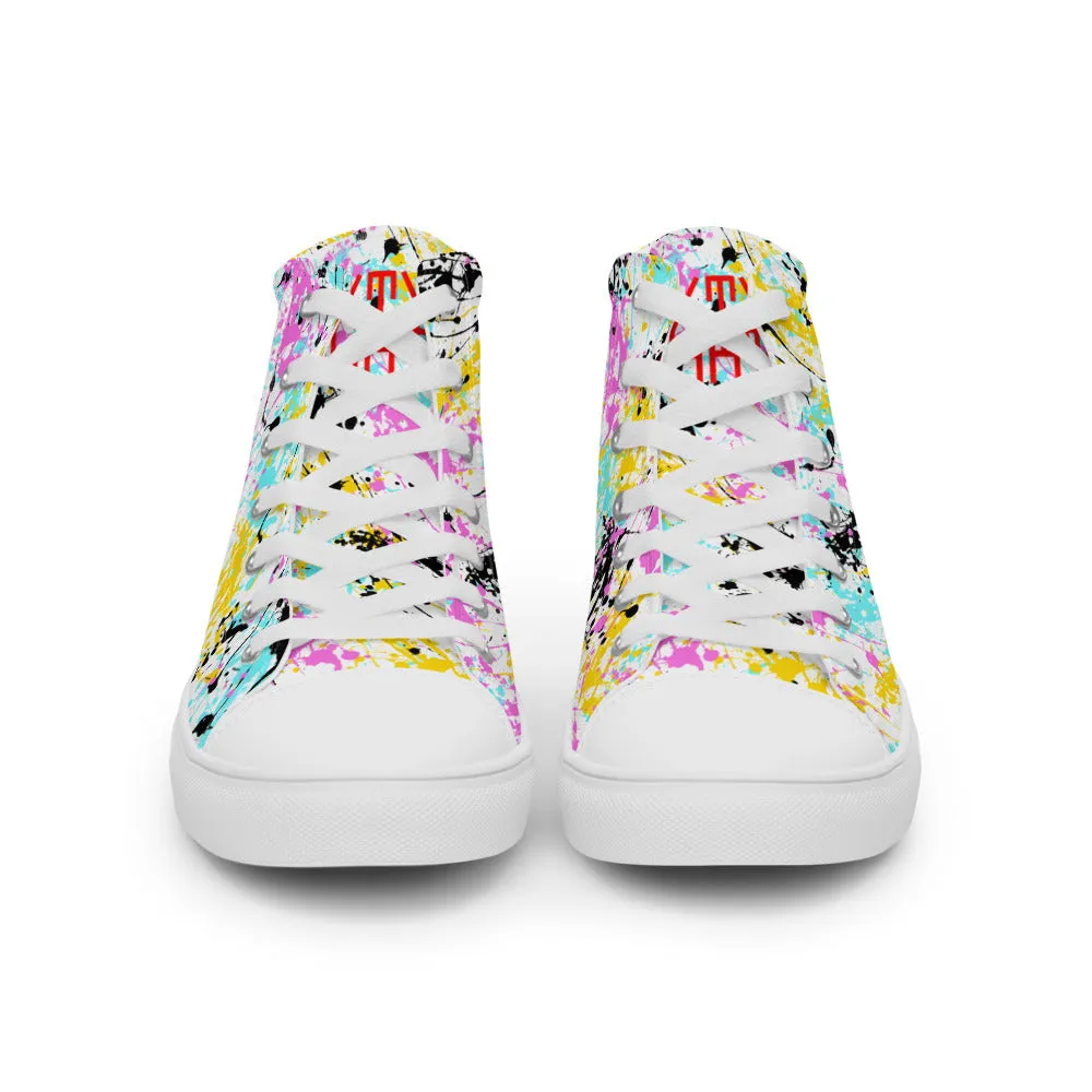 Sixty Eight 93 Logo Red Drip #13 Women's High Top Shoes