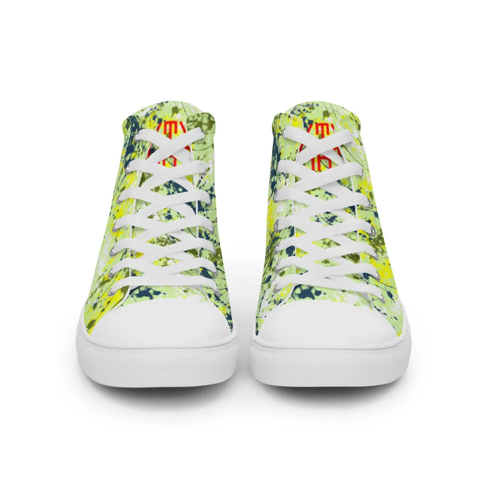 Sixty Eight 93 Logo Red Drip #16 Women's High Top Shoes