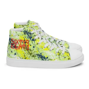 Sixty Eight 93 Logo Red Drip #16 Women's High Top Shoes