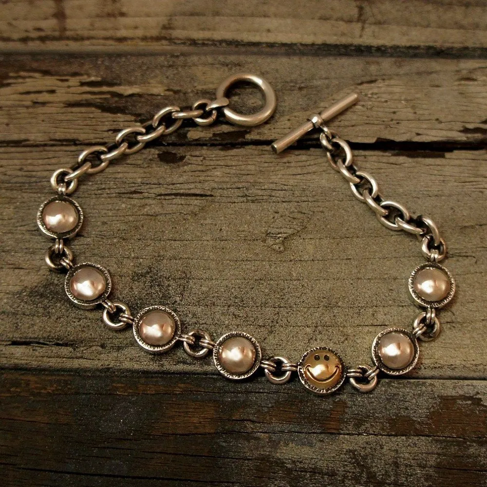 Smile Chain Stud Bracelet
