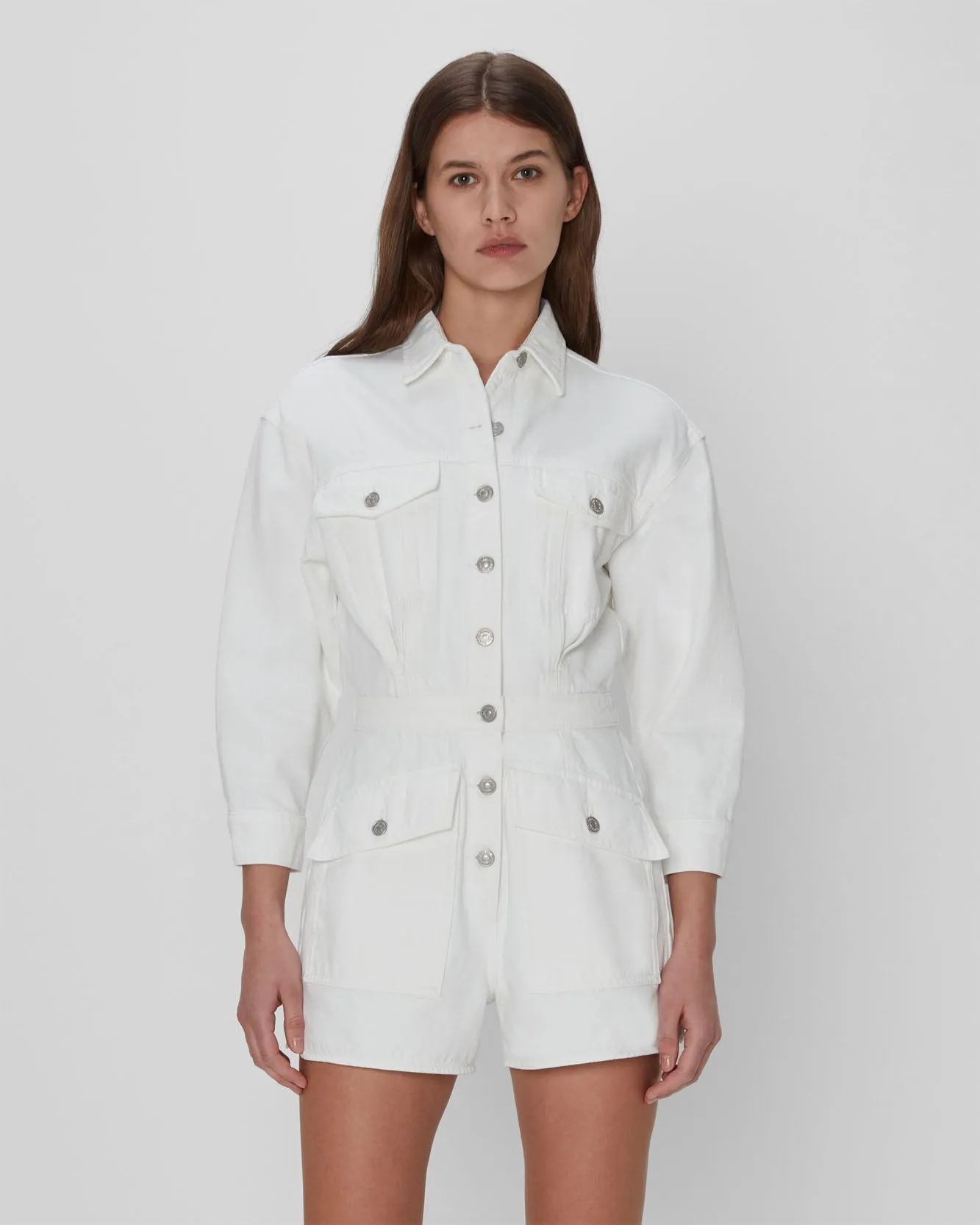 Surplus Romper In White