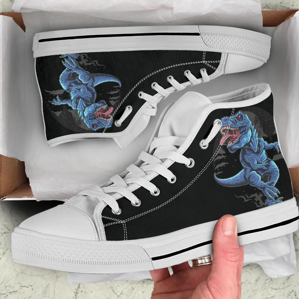T-Rex Snow - Adult Dinosaur High Top Shoes