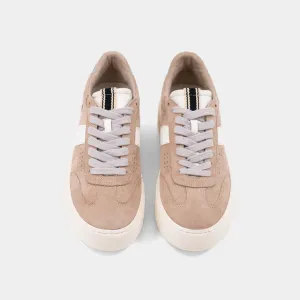 THE STACEY PLATFORM SNEAKERS - BEIGE