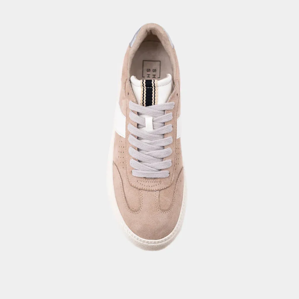THE STACEY PLATFORM SNEAKERS - BEIGE