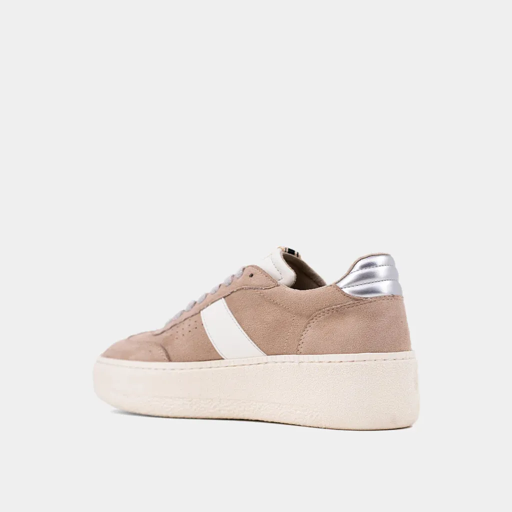 THE STACEY PLATFORM SNEAKERS - BEIGE