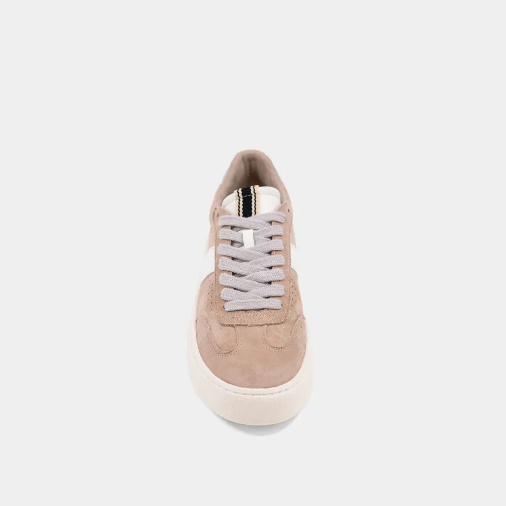THE STACEY PLATFORM SNEAKERS - BEIGE