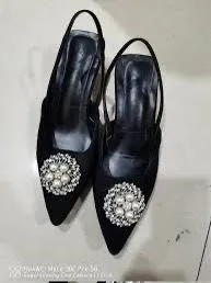 Women Shoes Low Heel Shoes Back Strappy Wedding Party Shoes 534478