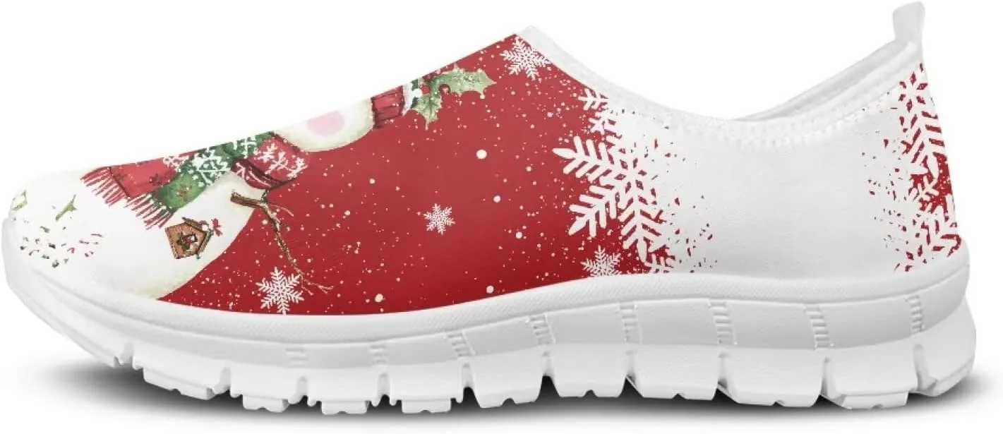 Women's Walking Travel Shoes Slip On Microfiber Casual Loafers Lightweight Comfort Fashion SneakerWhite Sole