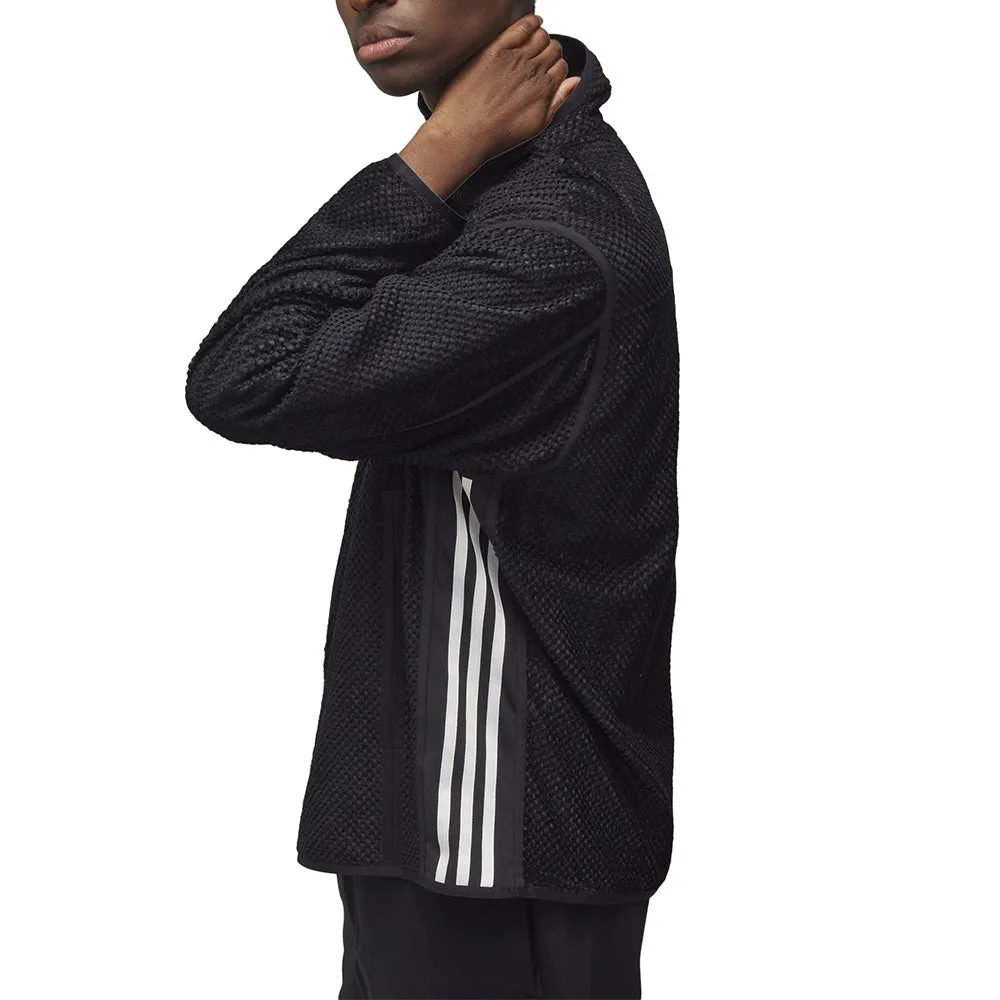 Y-3 WAFFLE WARP KNIT TRACK JACKET / BLACK (MEN)